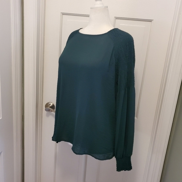 A.N.A Green Tunic Blouse Size XL, Classic Business Casual - Picture 6 of 10